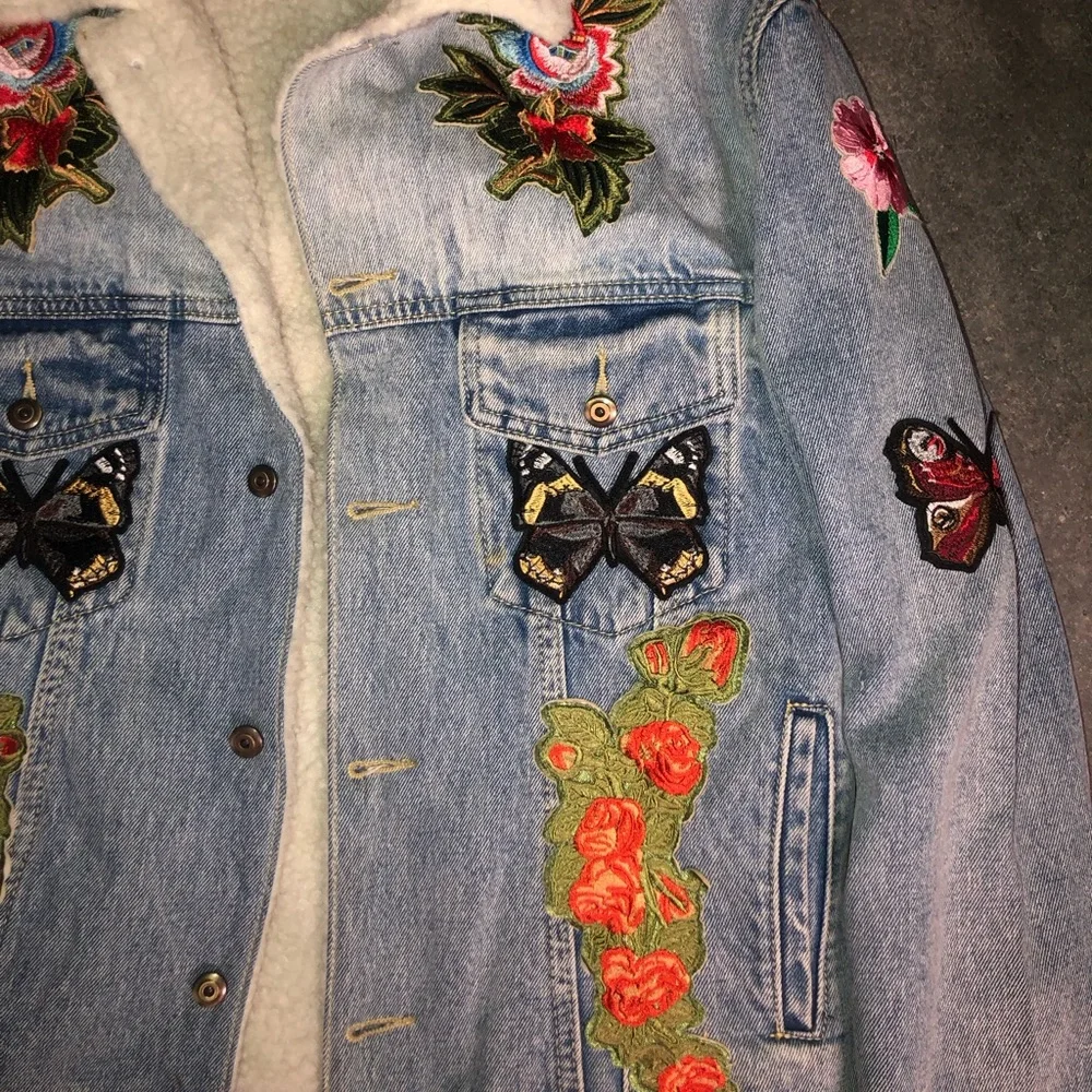 Fur Lined Jean Jacket - Picture 5 of 10